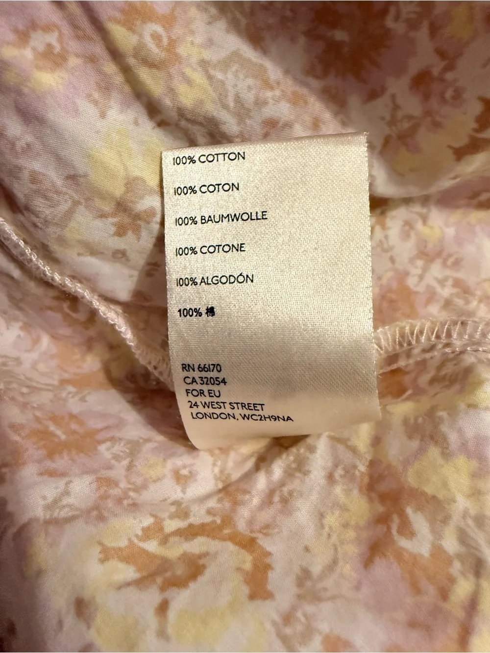 AMAZING! Free People She's A Dream Cream Floral Puff Sleeve Cotton Midi Dress